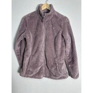 FREE2B Women's Size M Lavender Textured Fleece Zip Up Jacket